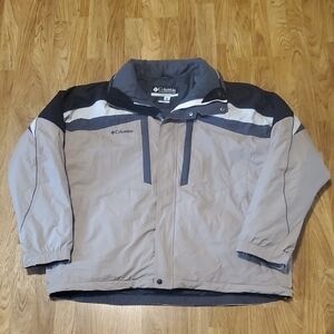 Columbia Whirlibird 3-in-1 Interchange Jacket Mens XXL Tan Gray Black
